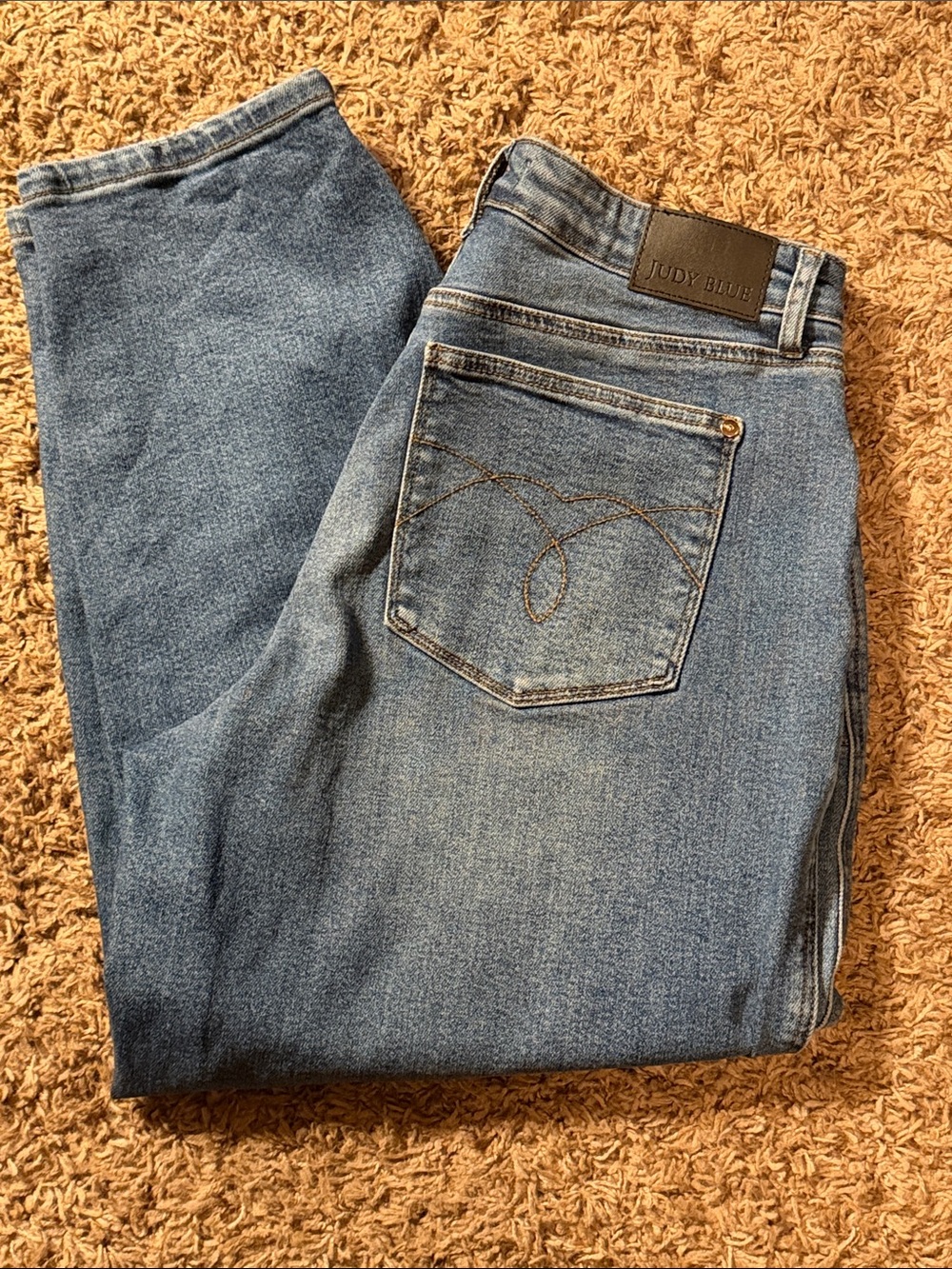Judy Blue Medium Wash Barrel Leg womens Jeans